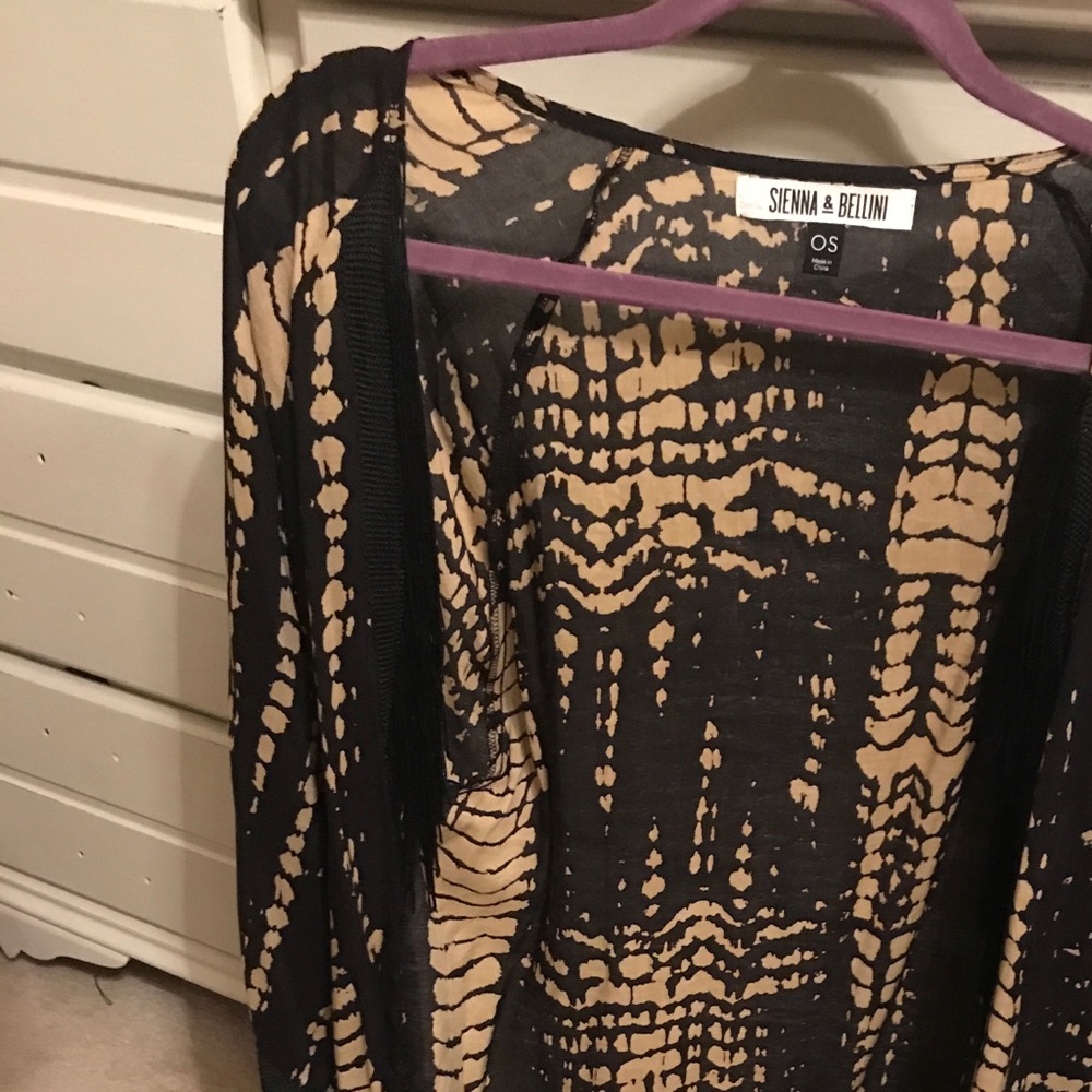 Fringe kimono